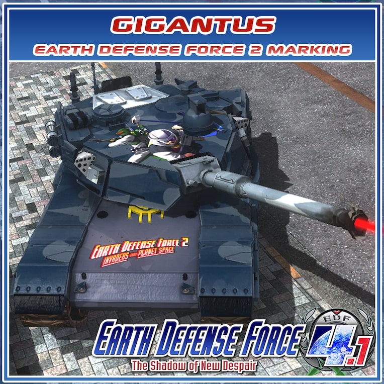 Gigantus Earth Defense Force 2 Marking