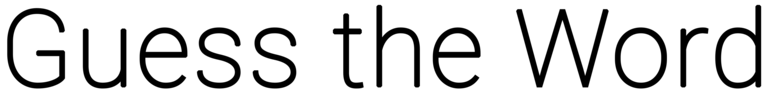 Guess the Word