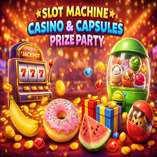 Slot Machine Casino & Capsules: Prize Party