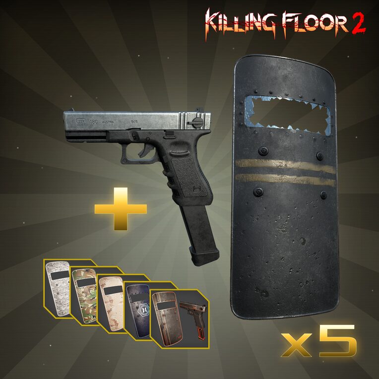 Полицейский щит и G18